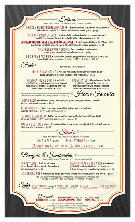 360 restaurant menu.